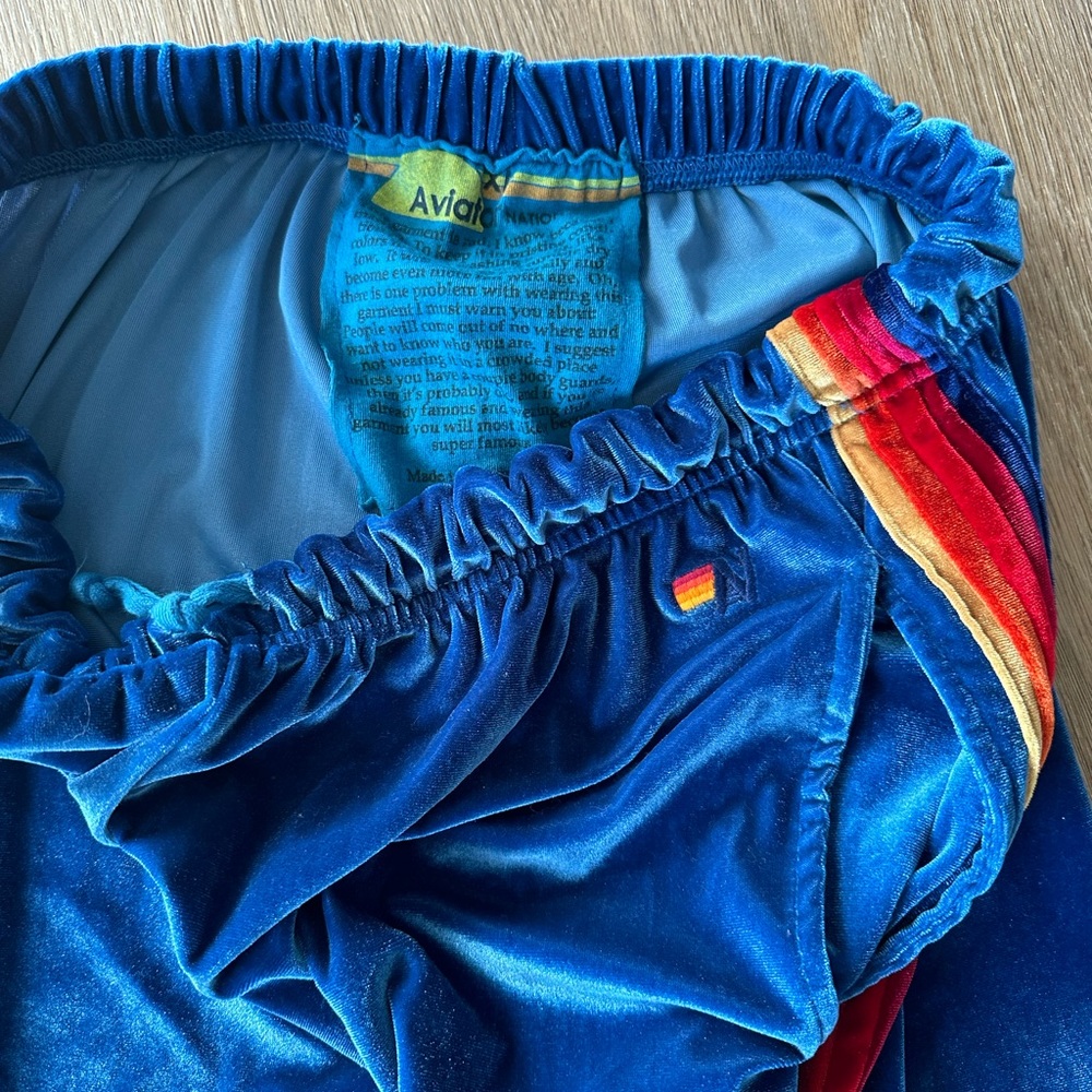 Aviator Nation Velvet 5 Stripe Track Pants